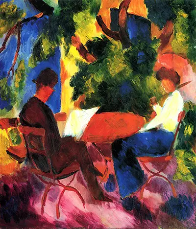 At the Garden Table August Macke
